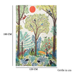 Digitaldruck Baum, Baumwolle Polyester, 120 x 180 cm