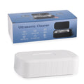 Ultraschall-Reinigungsgerät aus ABS und Edelstahl, 600 ml, 48.000 Hz, Weiß, 24,55 x 12 x 7 cm