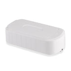 Ultraschall-Reinigungsgerät aus ABS und Edelstahl, 600 ml, 48.000 Hz, Weiß, 24,55 x 12 x 7 cm