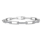 LUXURIANT DIAMOND - Lab Grown Diamant SI-GH Armreif ca. 19 cm 925 Silber rhodiniert (10-15 Werktage Lieferzeit) ca. 0.25 ct