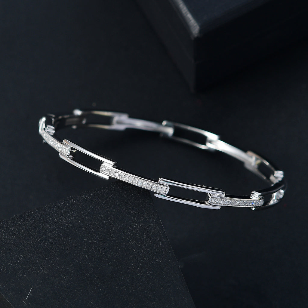 LUXURIANT DIAMOND - Lab Grown Diamant SI-GH Armreif ca. 19 cm 925 Silber rhodiniert (10-15 Werktage Lieferzeit) ca. 0.25 ct