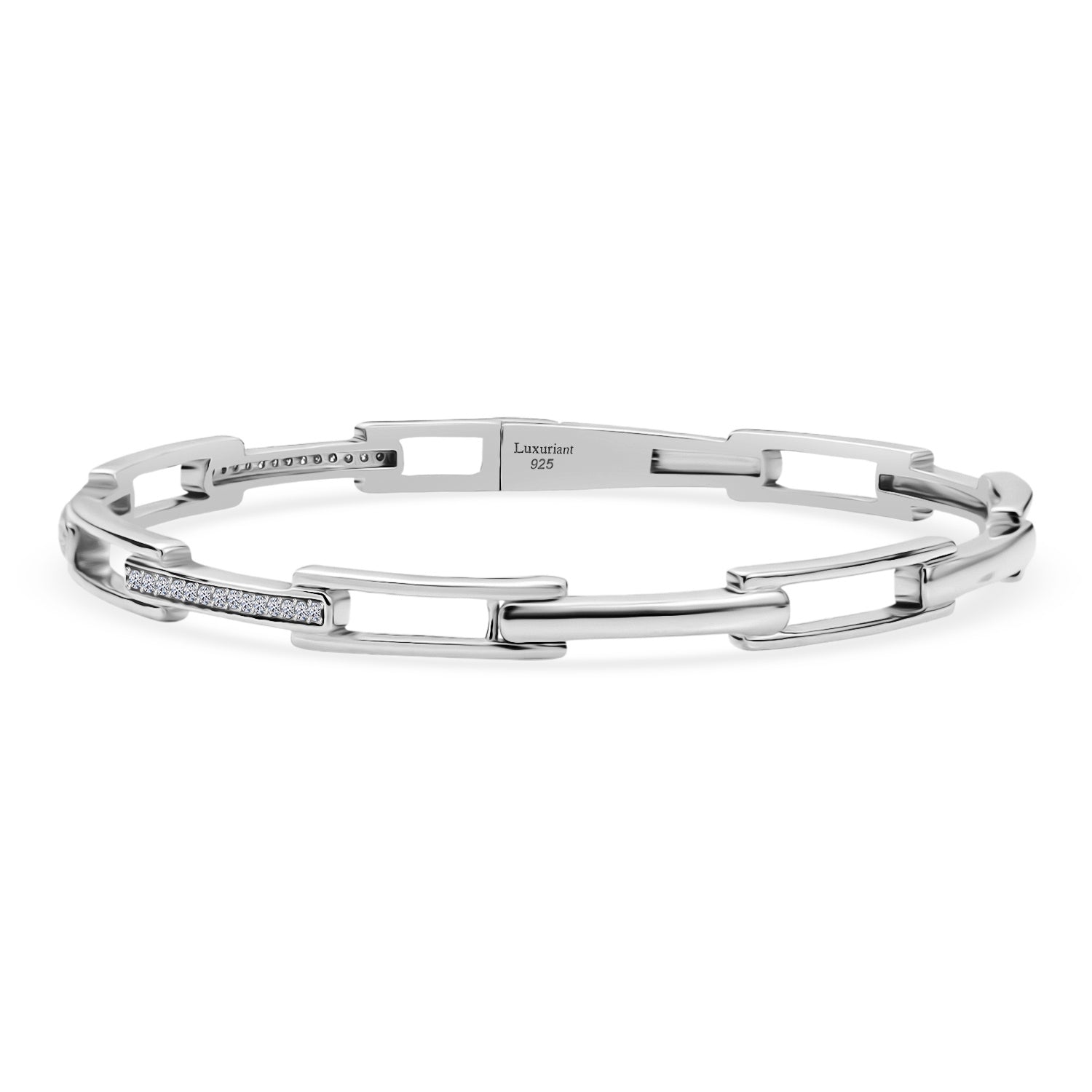 LUXURIANT DIAMOND - Lab Grown Diamant SI-GH Armreif ca. 19 cm 925 Silber rhodiniert (10-15 Werktage Lieferzeit) ca. 0.25 ct