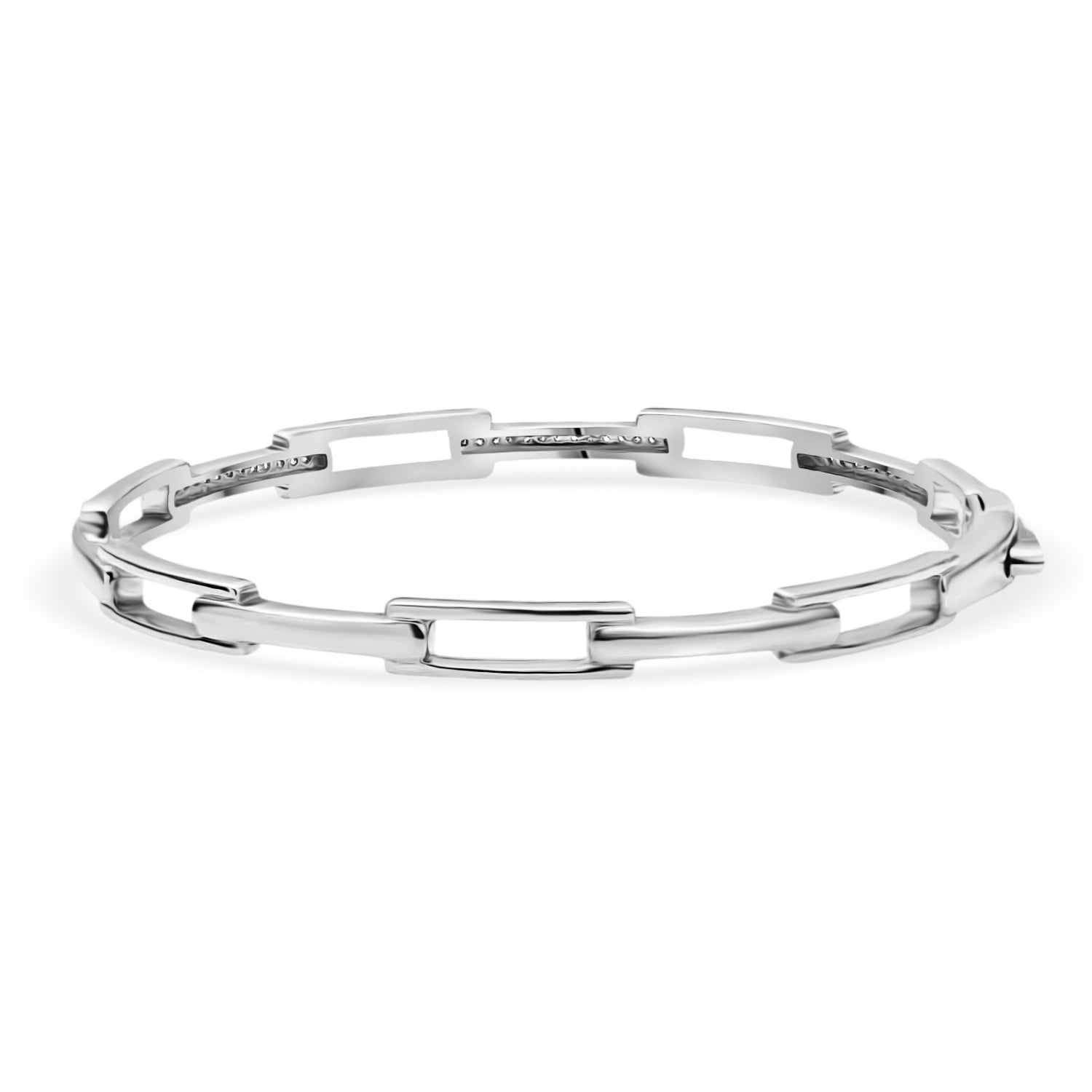 LUXURIANT DIAMOND - Lab Grown Diamant SI-GH Armreif ca. 19 cm 925 Silber rhodiniert (10-15 Werktage Lieferzeit) ca. 0.25 ct