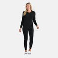 LA MAREY Signature - 2 teiliges Loungewear-Set mit 20% Seide und Kaschmir Proteinfaser eingereichert, Schwarz, Größe M