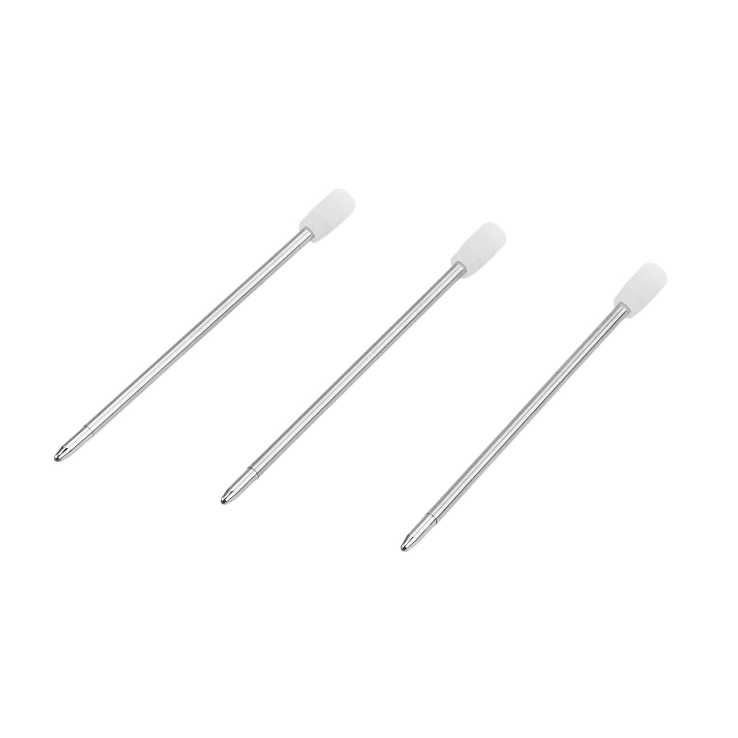 3er-Set Kugelschreiber mit Blatt-Clip, Metall, Mehrfarbig