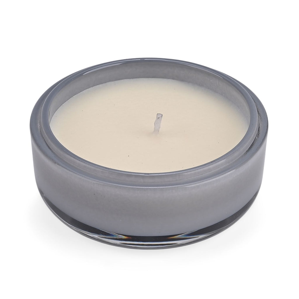 LIVMORE - Duftkerze im Glas-Dose mit Kristall-Biene, 24 Std. Brenndauer, 120g, 3,6 ml ätherisches Öl, Lavendel und Jasmin, Himmelblau