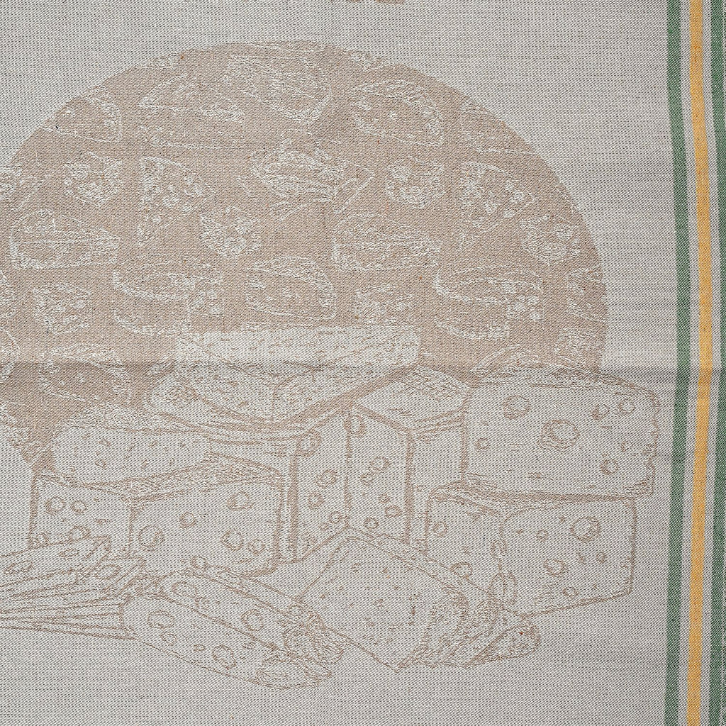 LIVMORE Set aus 3 Jacquard Küchenhandtüchern, 50 x 70 cm, Schwarz