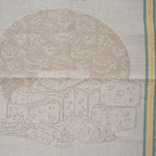 LIVMORE Set aus 3 Jacquard Küchenhandtüchern, 50 x 70 cm, Schwarz