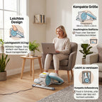 LIVMORE -Kompakter Elektro Stepper, Anti Rutsch Pedale, Anzeige und Fernbedienung, 47 x 42 x 23.5 cm, Schwarz