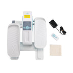 LIVMORE -Kompakter Elektro Stepper, Anti Rutsch Pedale, Anzeige und Fernbedienung, 47 x 42 x 23.5 cm, Schwarz