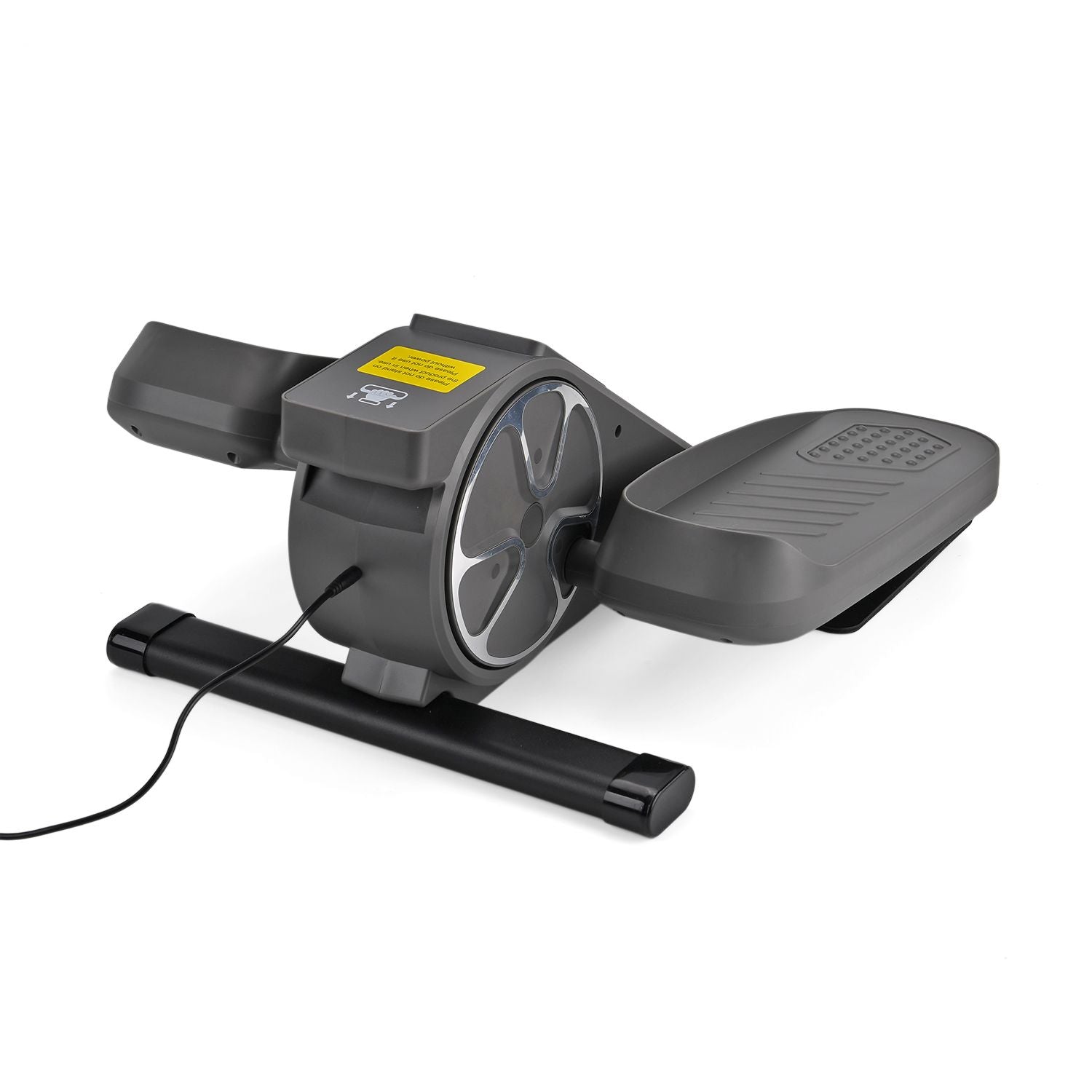 LIVMORE -Kompakter Elektro Stepper, Anti Rutsch Pedale, Anzeige und Fernbedienung, 47 x 42 x 23.5 cm, Schwarz