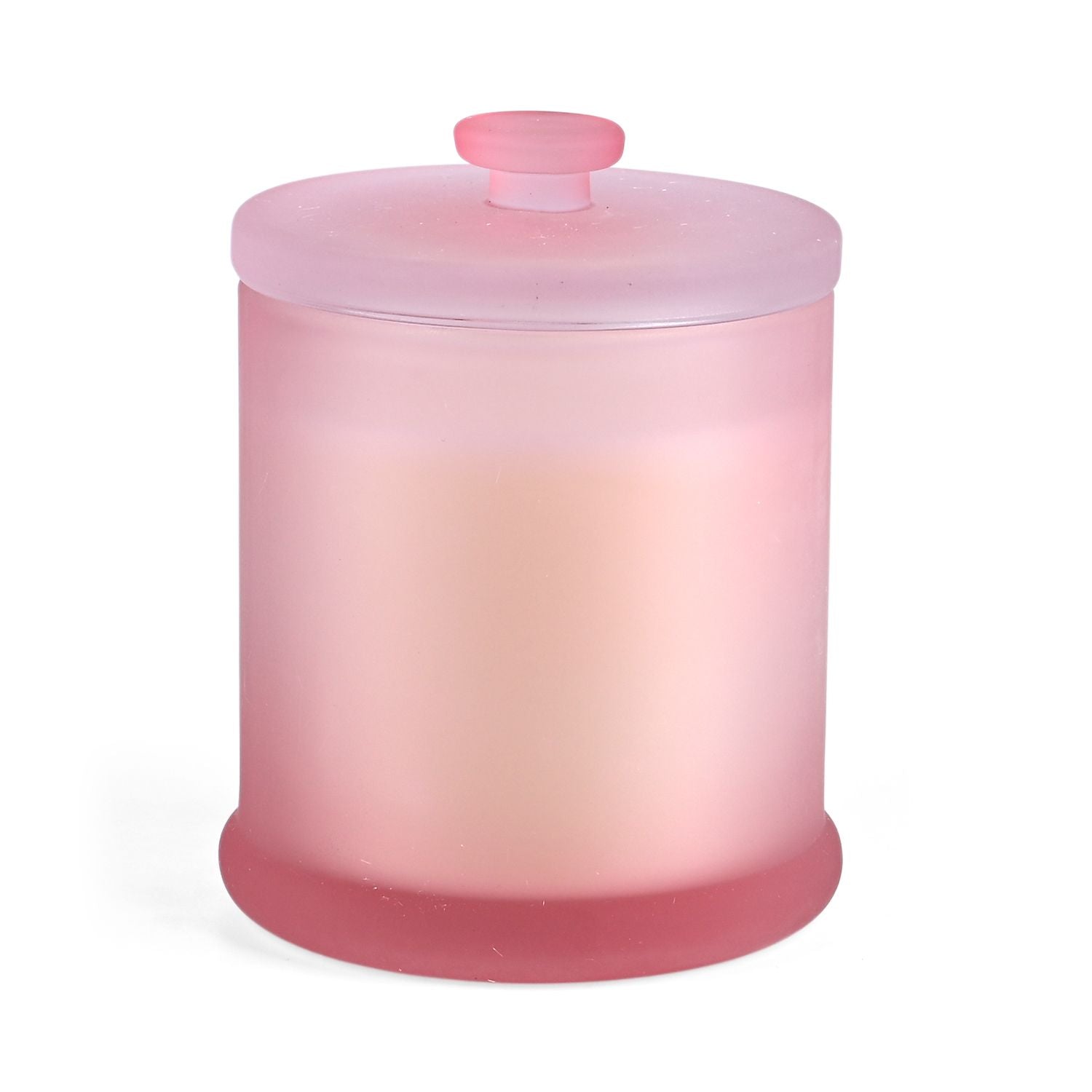 LIVMORE Home Fragrance Kollektion, Duftkerze im Farbglas, Lavendelholz, 370 g Sojawachs, 55 Std., 10,2 x 10,2 x 13 cm