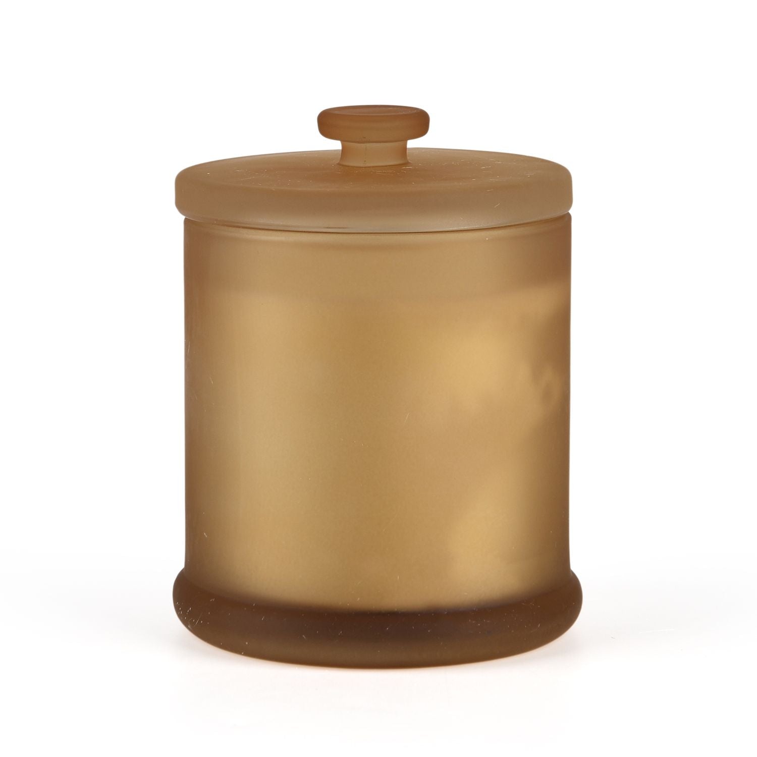 LIVMORE Home Fragrance Kollektion, Duftkerze im Farbglas, Ambra Vanille, 370 g Sojawachs, 55 Std., 10,2 x 10,2 x 13 cm