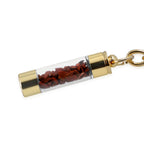 Edelstein Stift Set Roter Jaspis, Stift Schlüsselanhänger Mine, Rot
