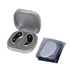 BEAUTECH Rotlicht Augenmassagegerät 620 nm mit EMS Mikrostimulation, inkl. 7 Paar Pads, kompakt 7.6 x 7.6 x 2.4 cm, Weiß