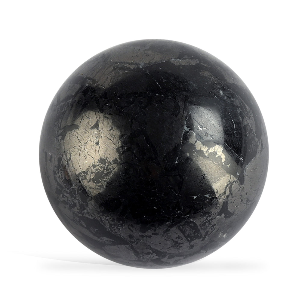 Shungit Kugel 4 cm ca 50 g Schwarz