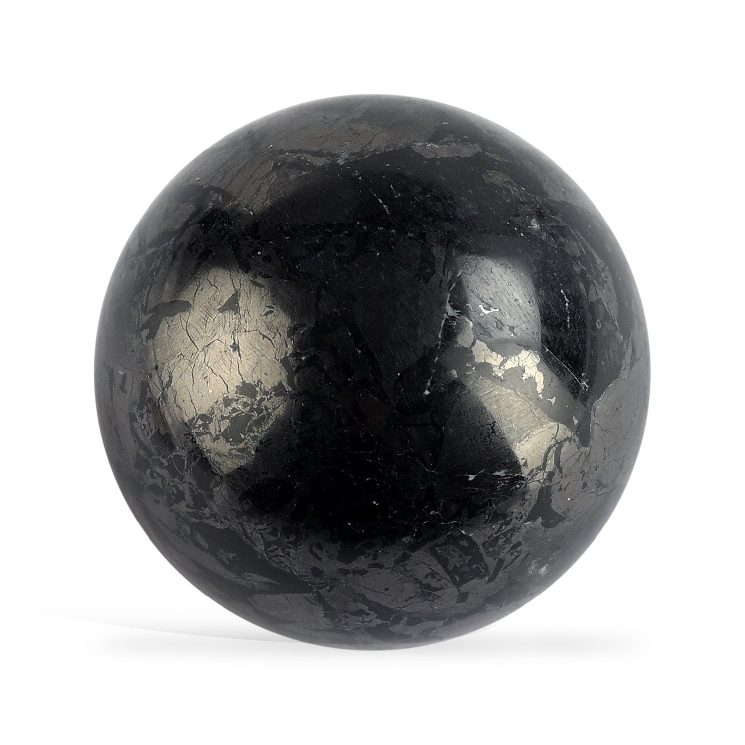 Shungit Kugel 4 cm ca 50 g Schwarz