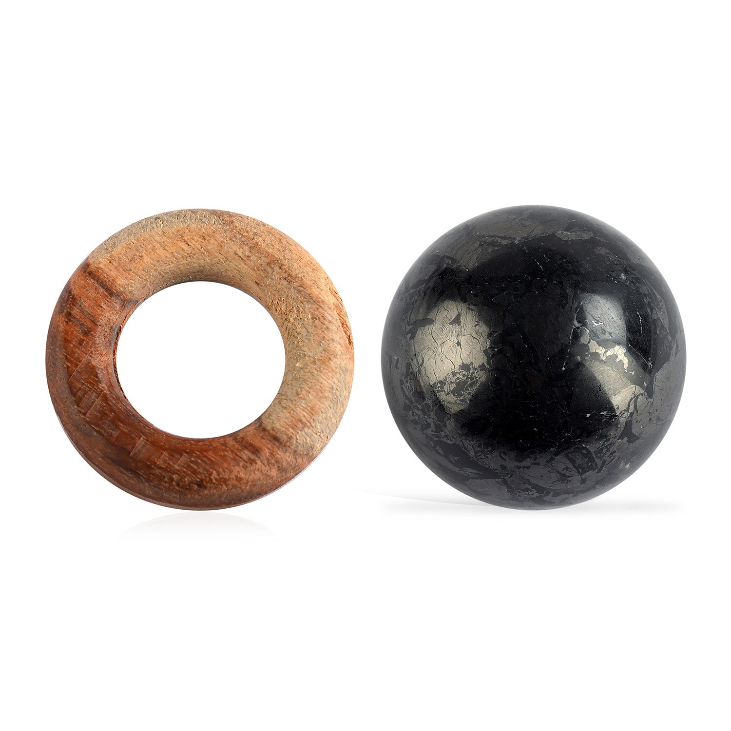Shungit Kugel 4 cm ca 50 g Schwarz