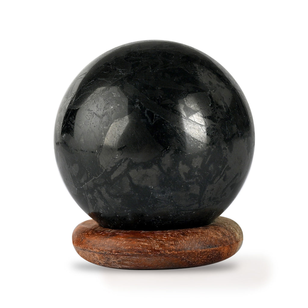 Shungit Kugel 4 cm ca 50 g Schwarz