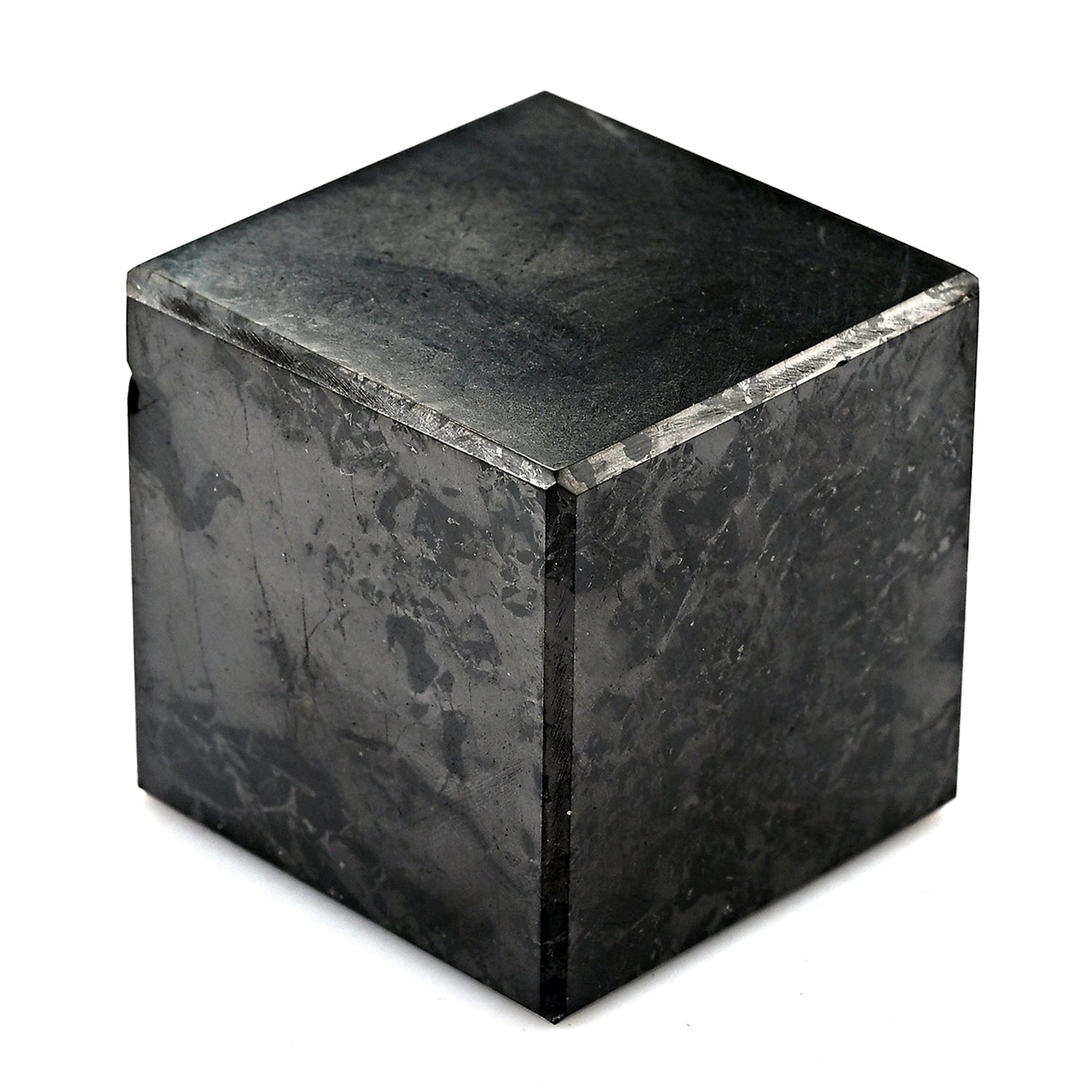 Shungit Quadrat 4 cm ca. 110 g Schwarz