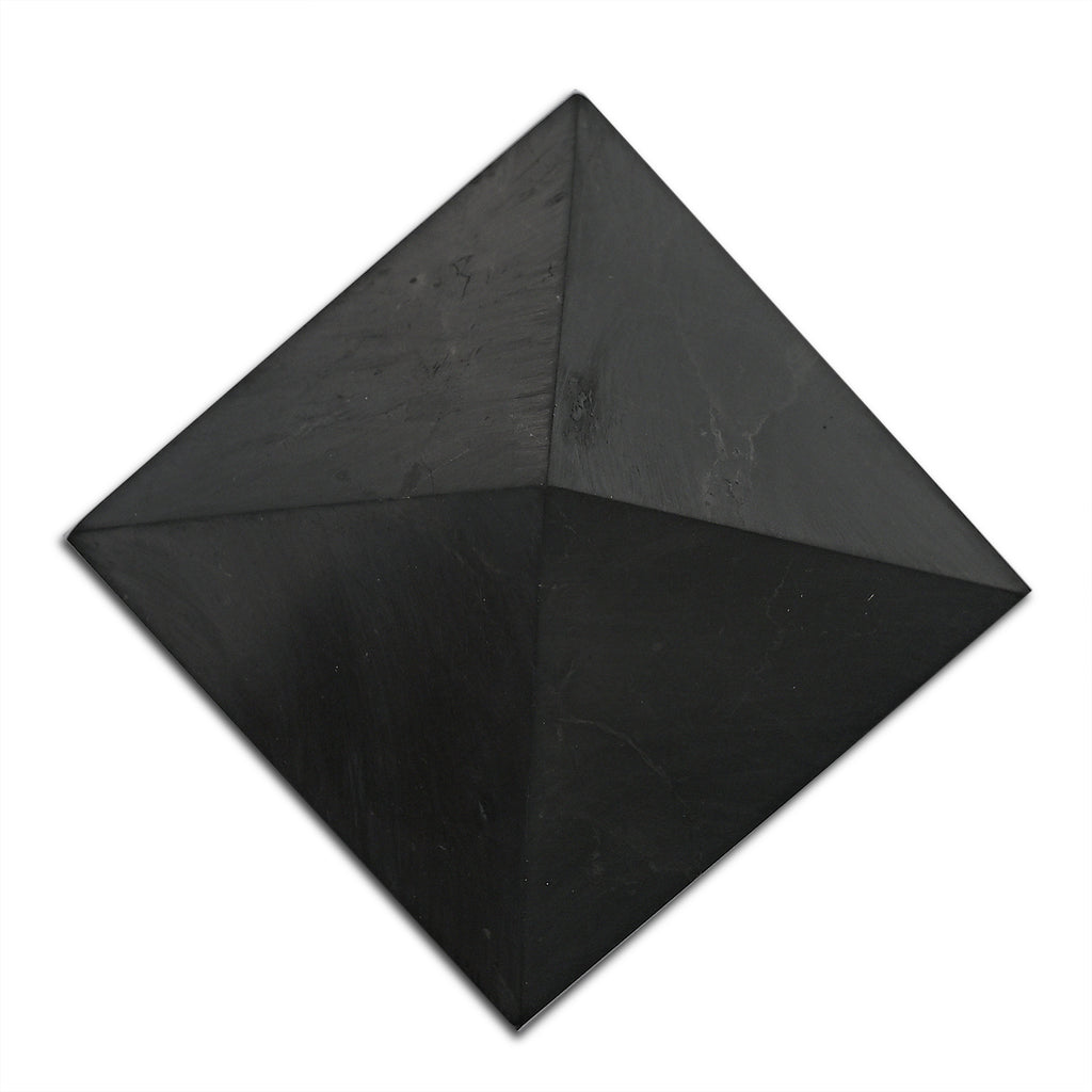 Shungit Pyramide 4 cm ca 30 g Schwarz