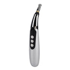 Akupunktur Meridian Stift mit Mikrostrom, wiederaufladbar, 9 Intensitätsstufen, Silber