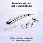 Akupunktur Meridian Stift mit Mikrostrom, wiederaufladbar, 9 Intensitätsstufen, Silber