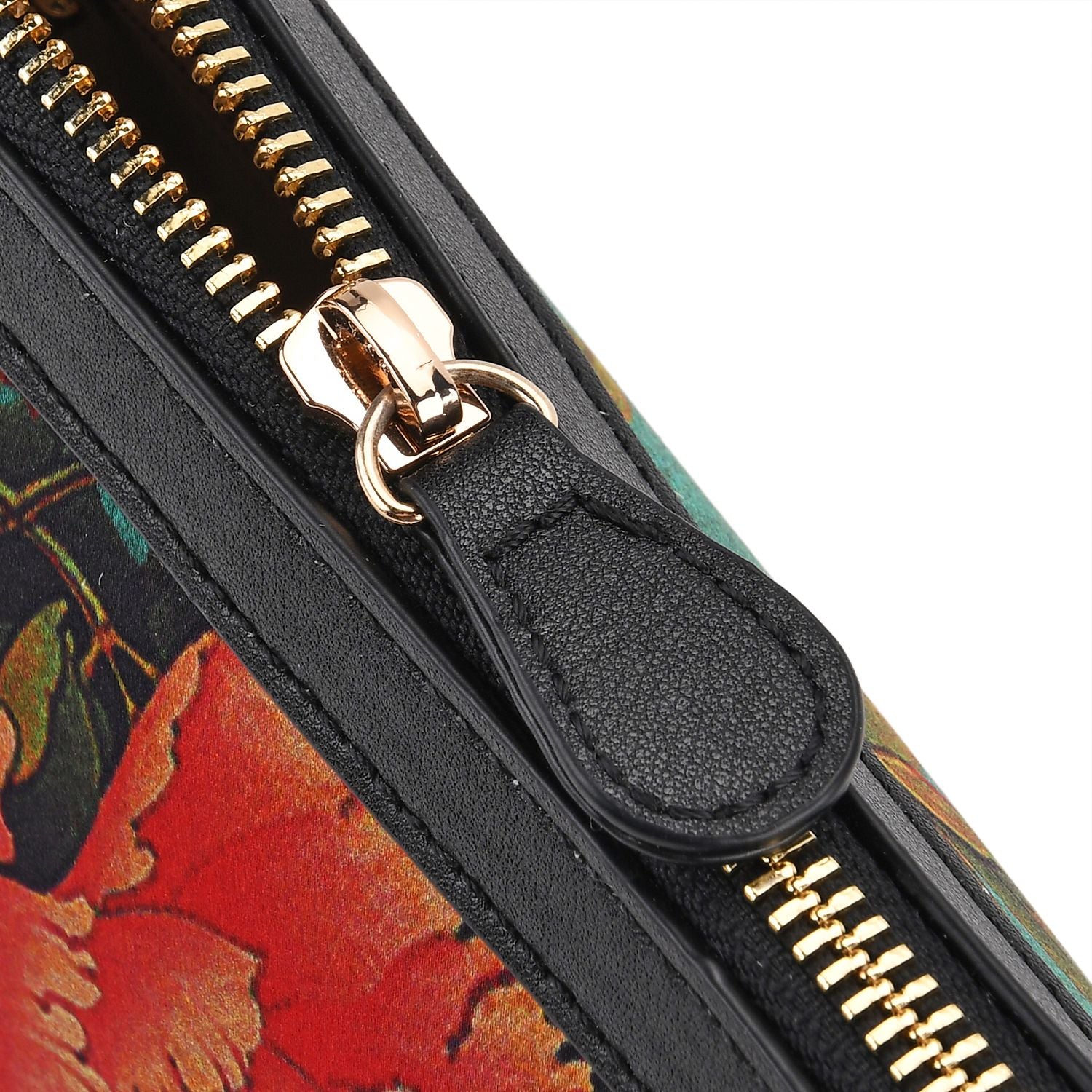 La Marey - Brokat-Crossbody-Bag, 24 x 5.5 x 14 cm, Schwarz Rot