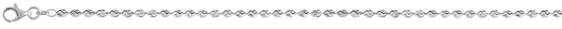 CHICCO C0032 925 Silber rhodiniert Halskette ca. 45 cm + 5 cm Extender, ca. 12,53g