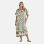 La Marey  woven long print  dresses