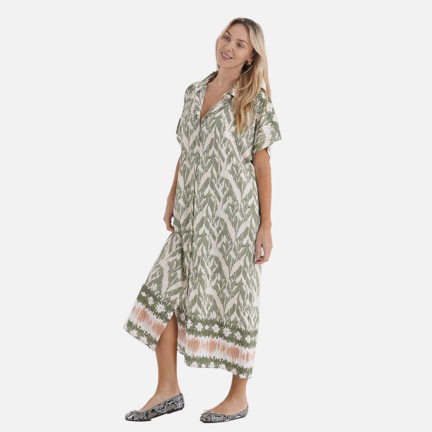 La Marey  woven long print  dresses