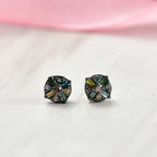 D'Joy Natürlicher Champagner Diamant, Blauer Diamant Ohrringe 925 Silber rhodiniert ca. 0.15 ct