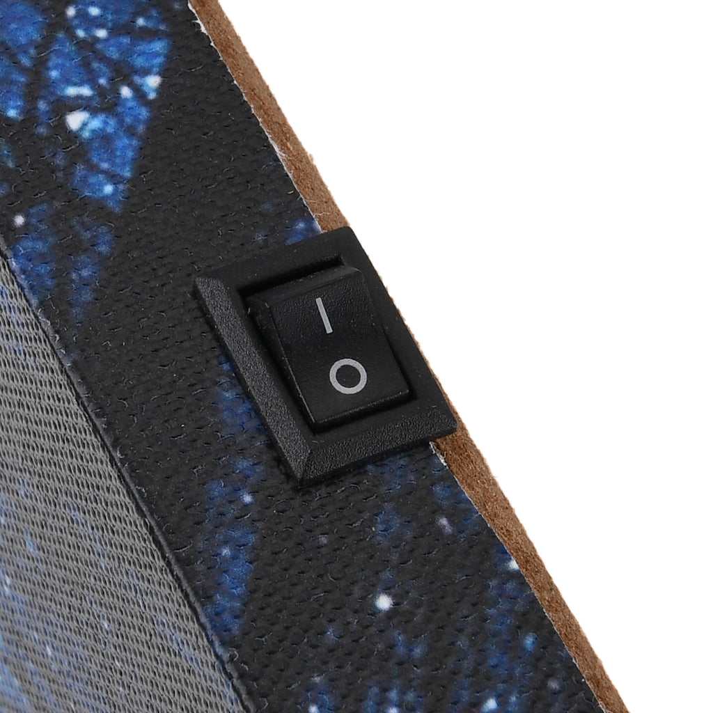 LIVMORE Wald Motiv LED Wandbild mit Glasfaser Lichteffekt 30 x 40 cm