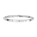 EverTrue 19cm Armreif mit Diamantakzenten, Silberton