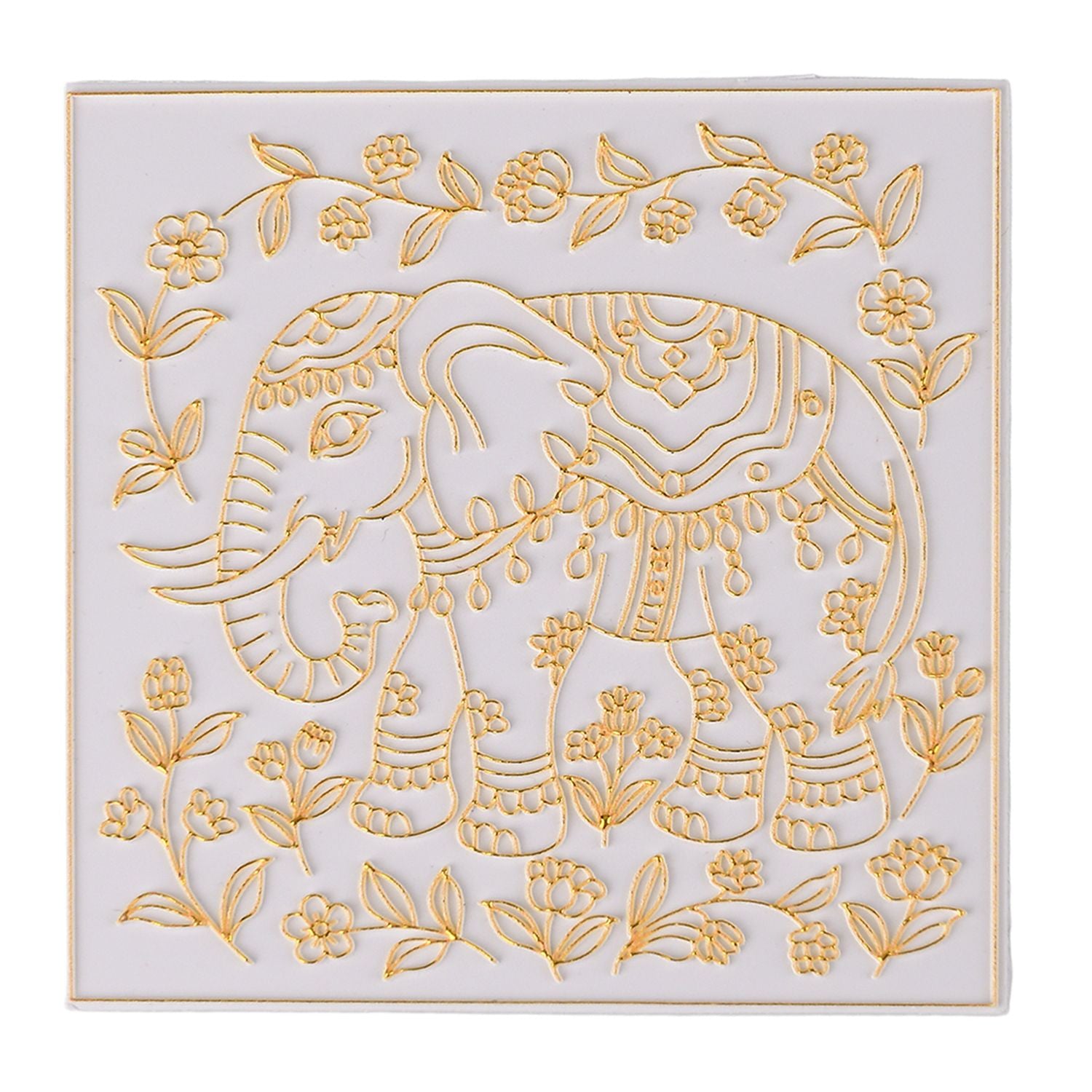 GOLDEN LOTTERY Aufbewahrungsbox mit Sandbild zum kreativen Gestalten, Set mit farbigem Sand, wasserbasiertem Kleber, Plastikbecher und Malwerkzeug 23 x 15,3 x 6 cm, Elefantenmotiv