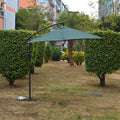 Garten Sonnenschirm, Stahlgestell, 3 m, 6 Streben, Grün