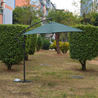 Garten Sonnenschirm, Stahlgestell, 3 m, 6 Streben, Grün