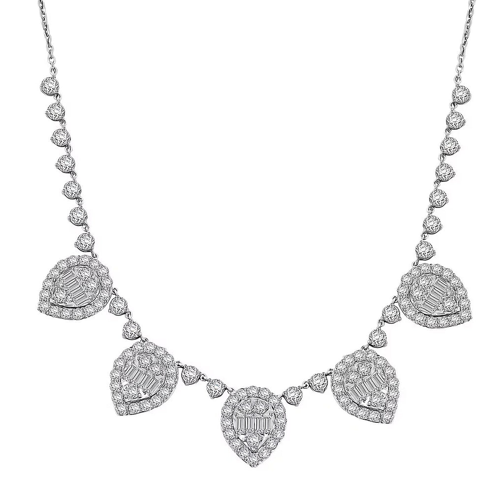 LUXURIANT DIAMOND - Lab Grown Diamant SI1 Halskette ca. 45 cm 925 Silber Silber (10-15 Werktage Lieferzeit) ca. 6.75 ct