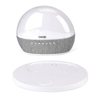 Audio Gerät mit Bluetooth und LED Ambient Licht, 24 White Noise Sounds, Wecker mit Sonnenaufgang und Sonnenuntergang, FM Radio, kabelloses Laden 15W, USB TF Funktion, 10 m Reichweite