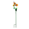 LIVMORE Solar Spinner Lampe Tier Design Gelb Metall Kunststoff, 18x11x90cm