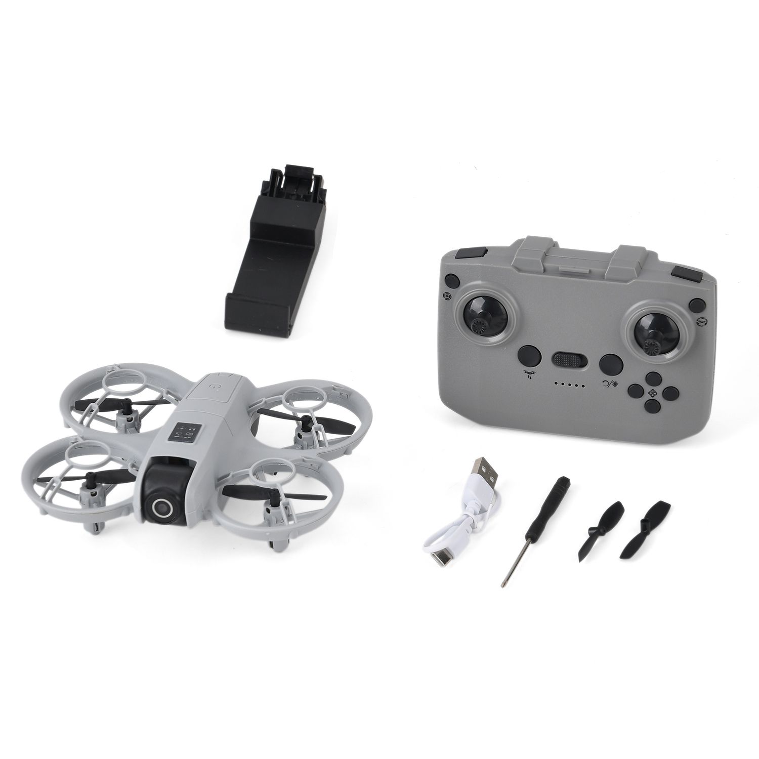 Product Item No.: H47/S11 Product Name: Dual-Camera Optical Flow Obstacle Avoidance Aerial Drone Product Color: Gray Product Dimensions (cm): 11.5 × 14 × 4.5 cm Color Box Dimensions (cm): 14.5 × 9 × 17.5 cm Master Carton Dimensions (cm): 53.5 × 28 × 59 c