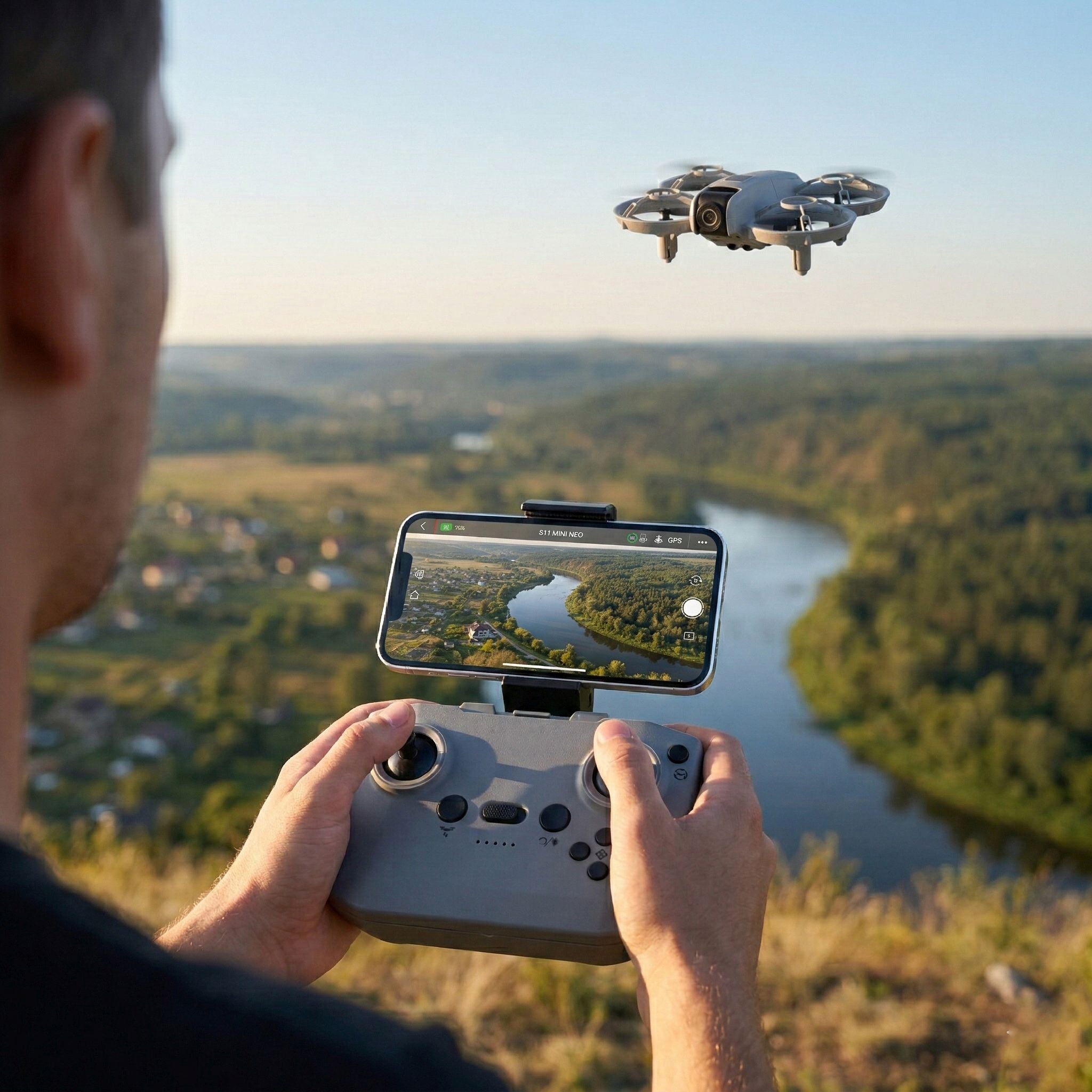 Product Item No.: H47/S11 Product Name: Dual-Camera Optical Flow Obstacle Avoidance Aerial Drone Product Color: Gray Product Dimensions (cm): 11.5 × 14 × 4.5 cm Color Box Dimensions (cm): 14.5 × 9 × 17.5 cm Master Carton Dimensions (cm): 53.5 × 28 × 59 c
