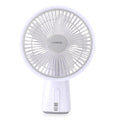 LIVMORE Akku Ventilator, oszillierend, 7 Zoll, Blau