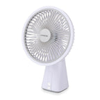 LIVMORE Akku Ventilator, oszillierend, 7 Zoll, Blau