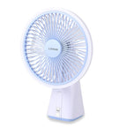 LIVMORE Akku Ventilator, oszillierend, 7 Zoll, Blau