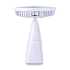 LIVMORE Akku Ventilator, oszillierend, 7 Zoll, Blau