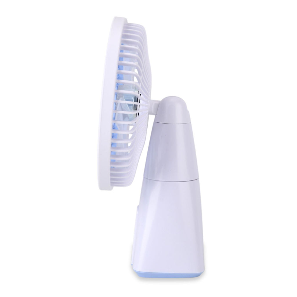 LIVMORE Akku Ventilator, oszillierend, 7 Zoll, Blau