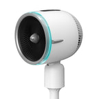 "Warm and cool dual use 120°rotating air supply 3 wind speeds adjustment 2 warm gear power, instant heating Ultrasonic atomization, warm but not dry UV light for sterilization 2 colors lights (cool-blue, warm-red) Remote controlled Heating wire element Do