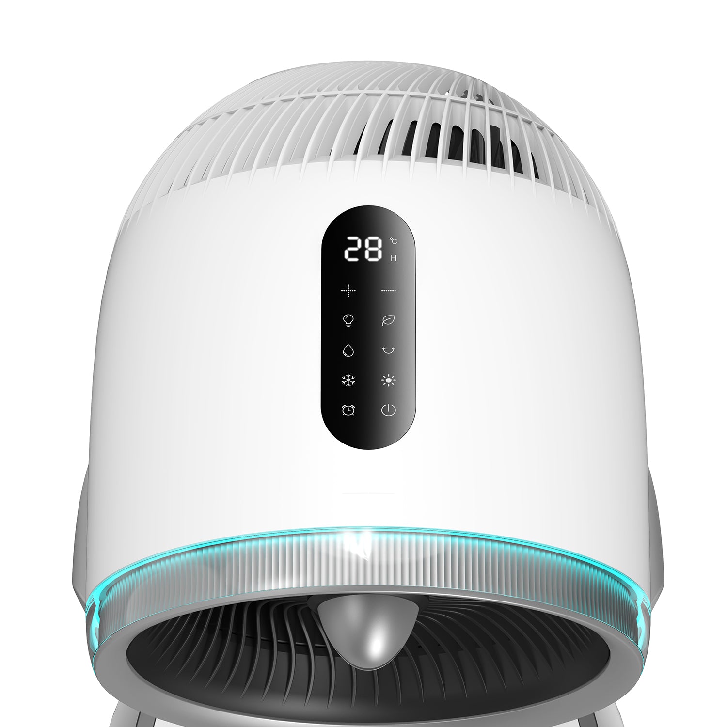 "Warm and cool dual use 120°rotating air supply 3 wind speeds adjustment 2 warm gear power, instant heating Ultrasonic atomization, warm but not dry UV light for sterilization 2 colors lights (cool-blue, warm-red) Remote controlled Heating wire element Do