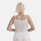 La Marey Mulberry silk vest- Khaki - Large